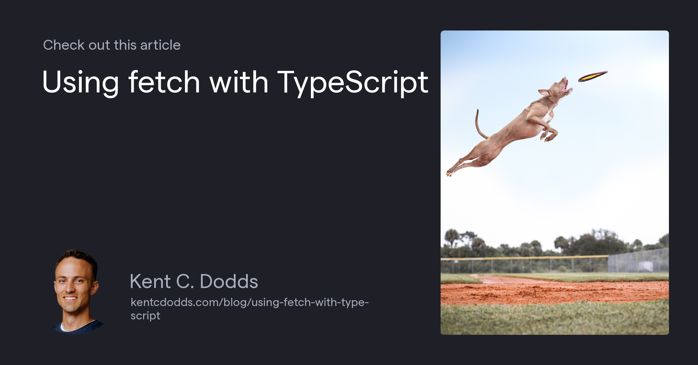 Using fetch with TypeScript