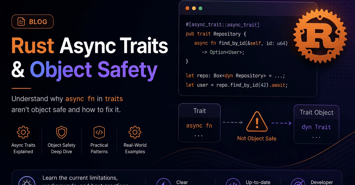 Async Traits in Rust Still Aren't Object-Safe. Here's What Actually Works