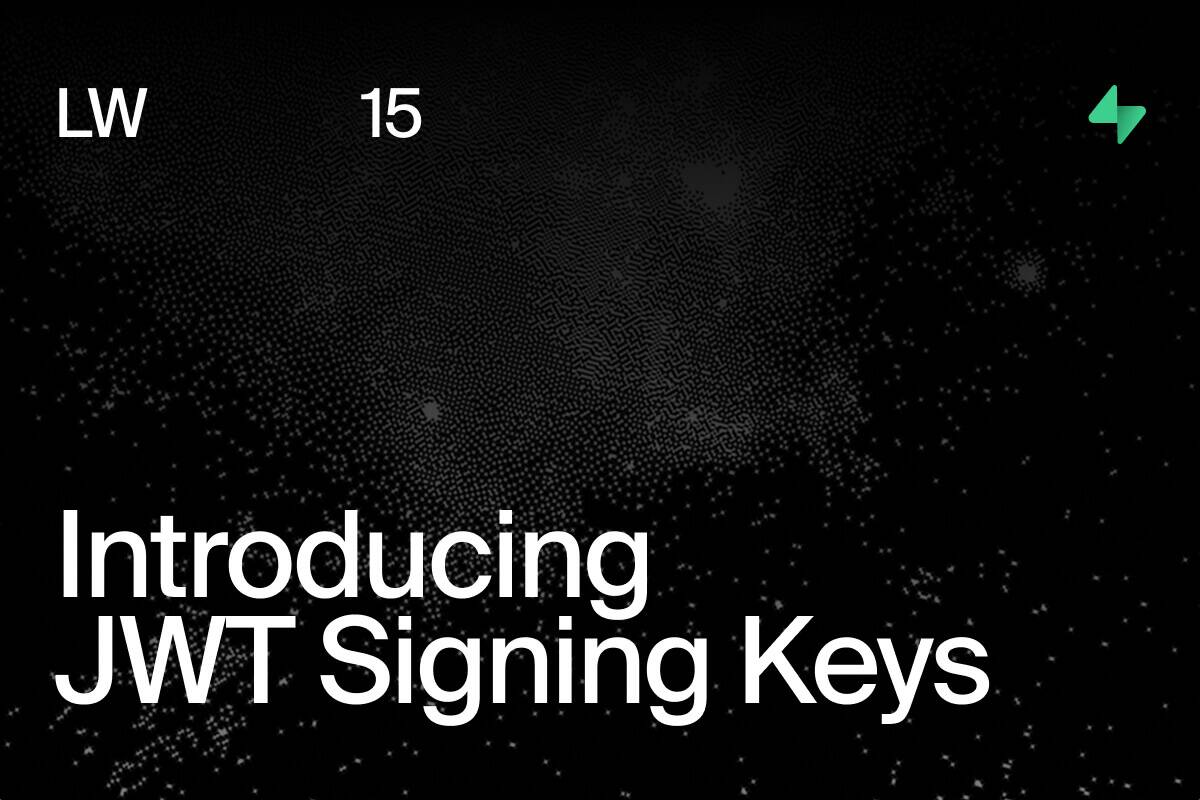 Introducing JWT Signing Keys