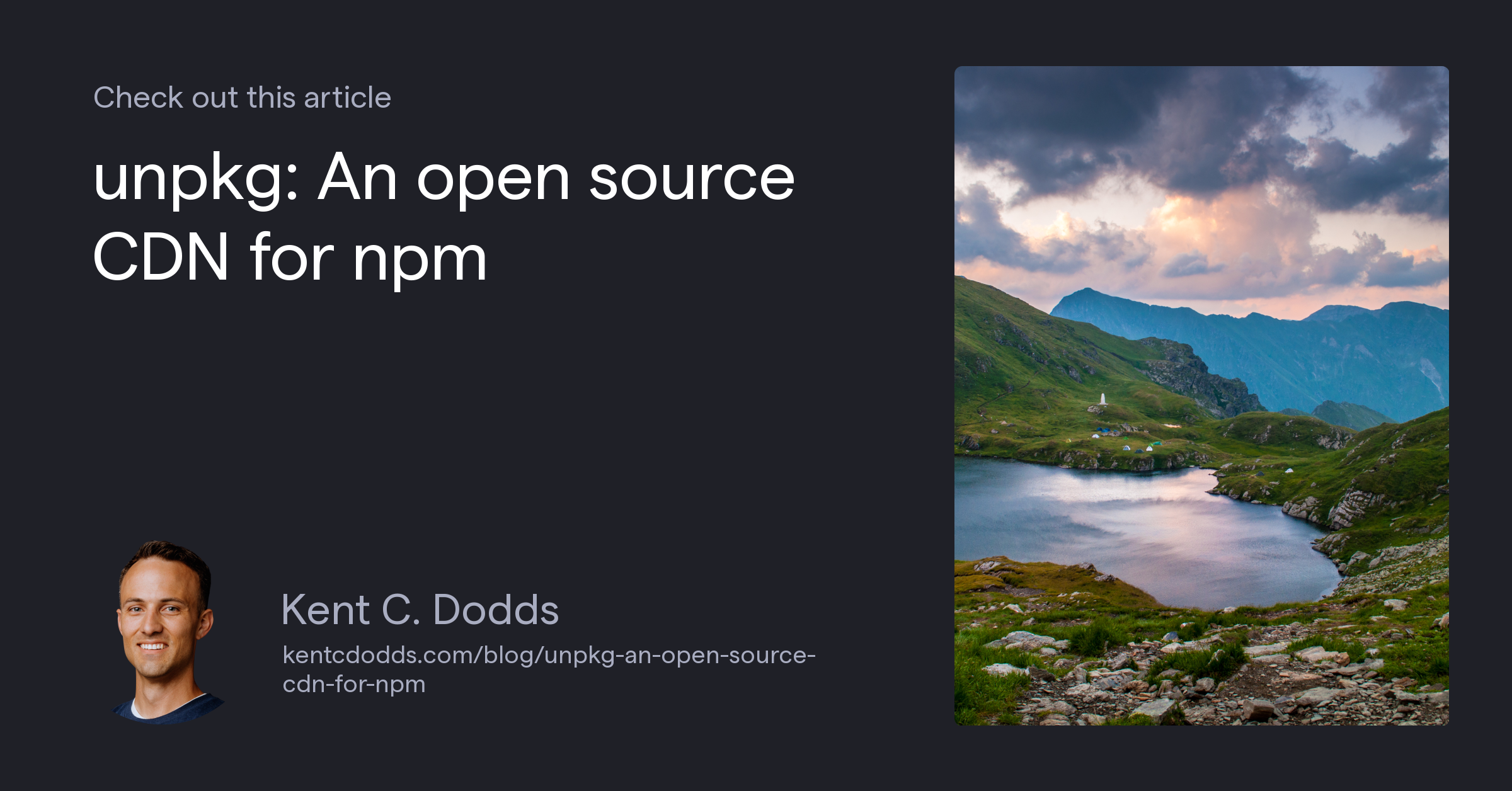 unpkg: An open source CDN for npm