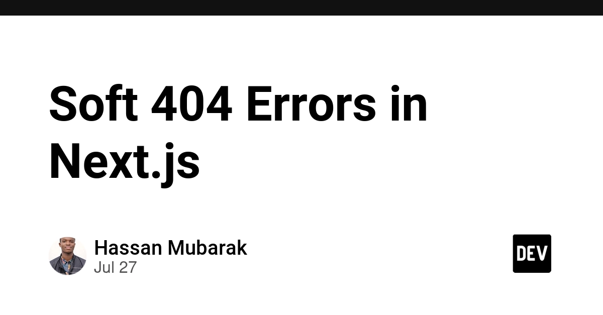 Soft 404 Errors in Next.js