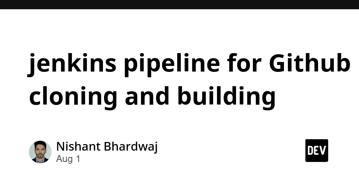 jenkins pipeline for Github cloning and building
