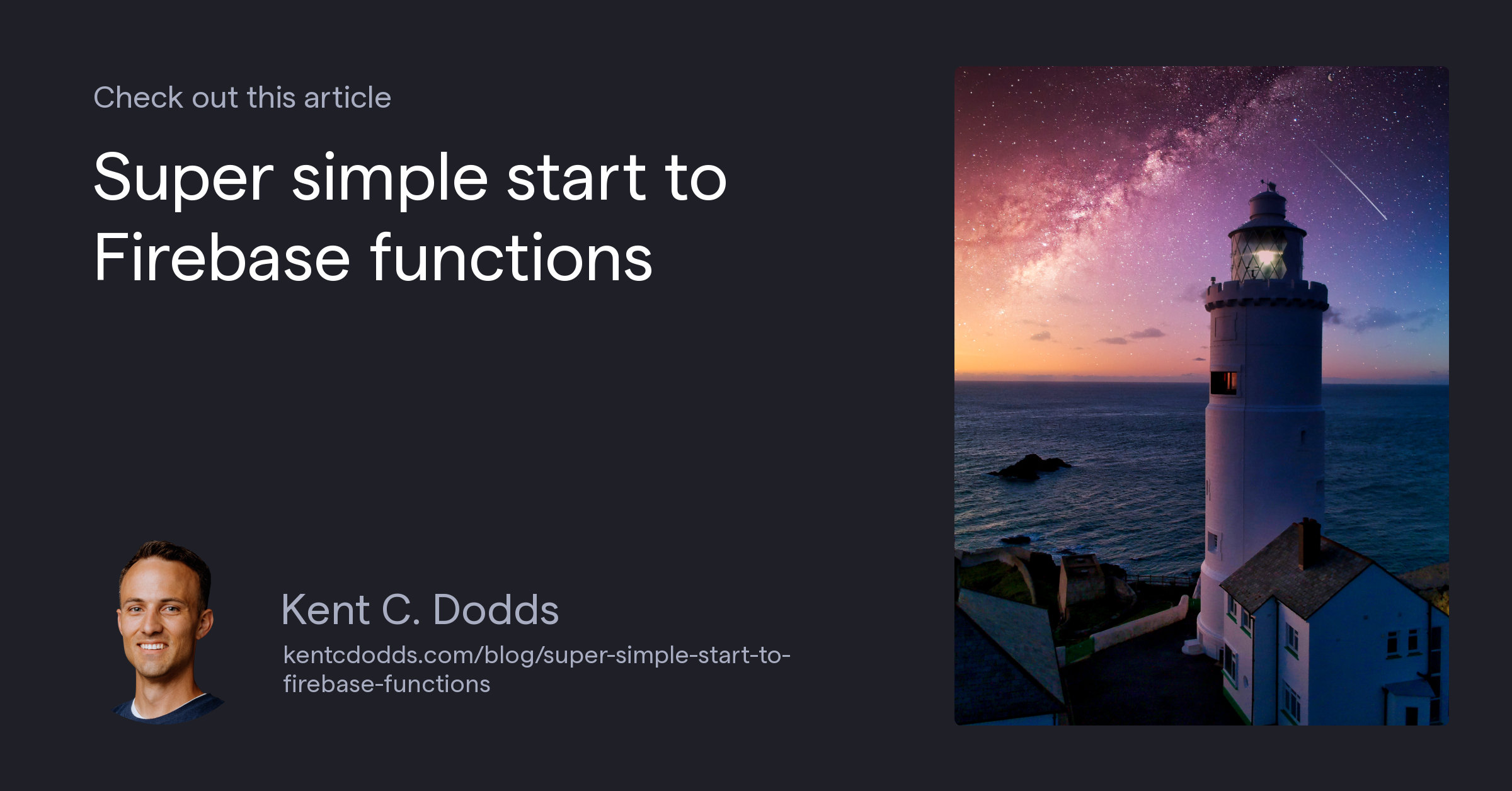 Super simple start to Firebase functions