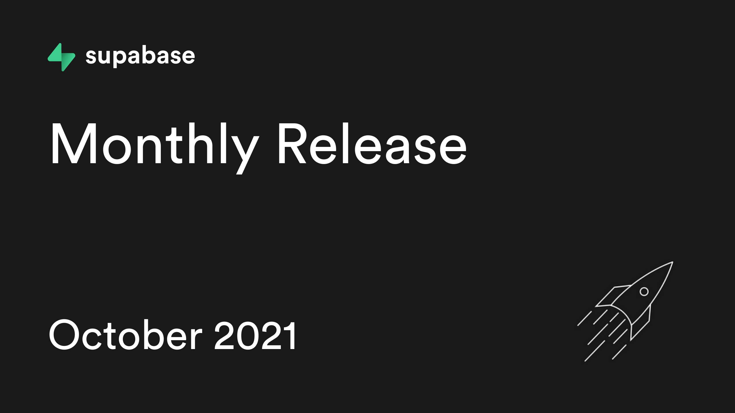 Supabase Beta October 2021