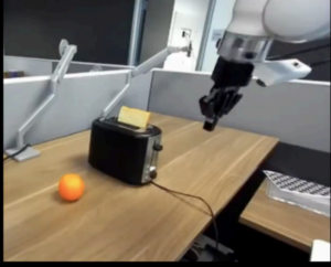 Figure 5. Context frame from a RoboArena toaster task in the DROID setup.