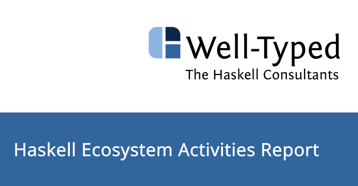 Haskell ecosystem activities report: September–November 2025