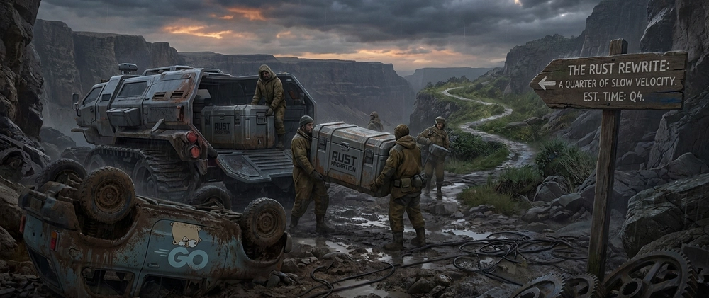 Cover image for We rewrote a Go service in Rust and our velocity tanked for a quarter.