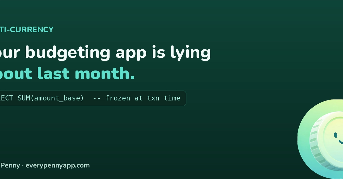 Your budgeting app is lying to you about last month