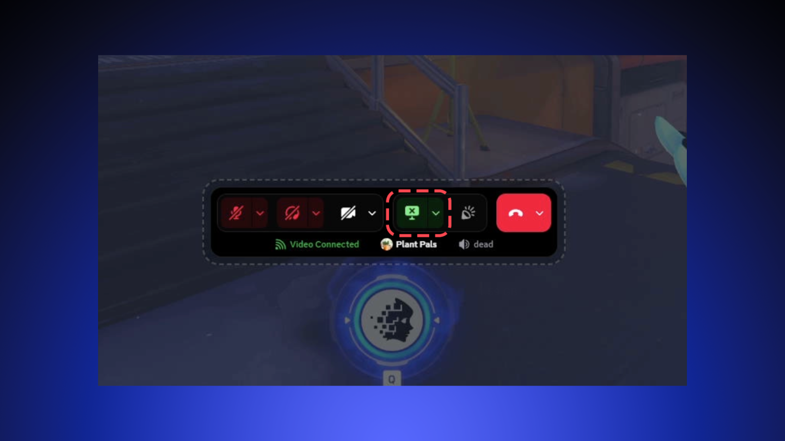 The Go Live button inside the Overlay.