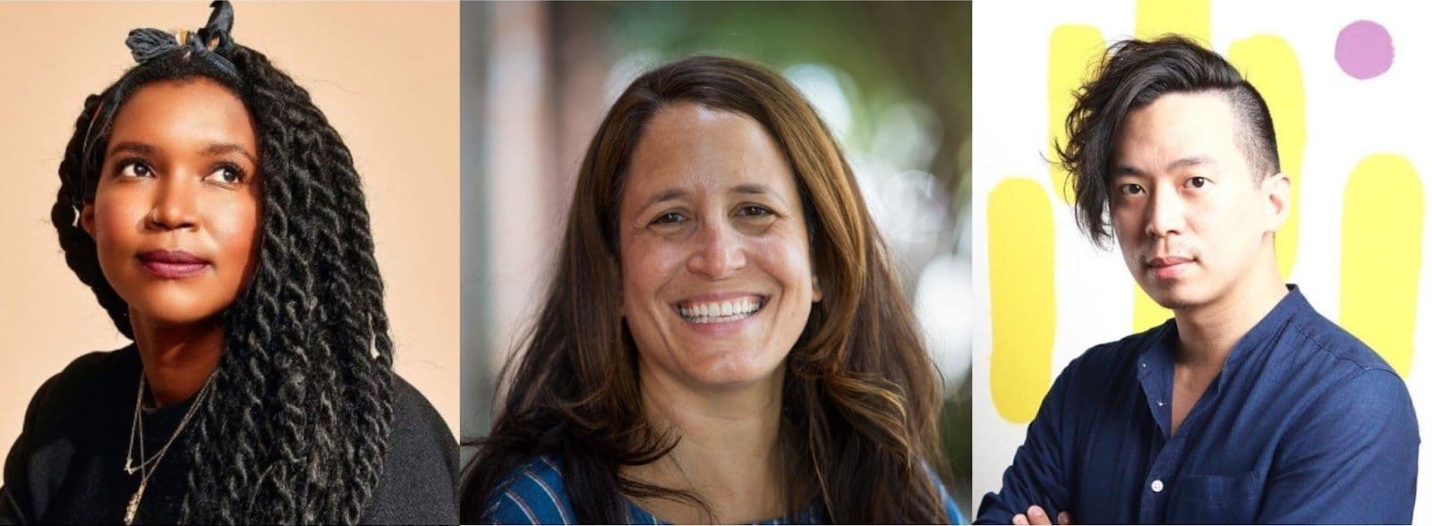 From left to right: Tamara Shogaolu - Creator of Un(re)solved with PBS Frontline, Luisa Dantas of Rise Home Stories Team - Creators of Dot’s Home, and El Lim of Khayalan Arts - Creators of Samudra