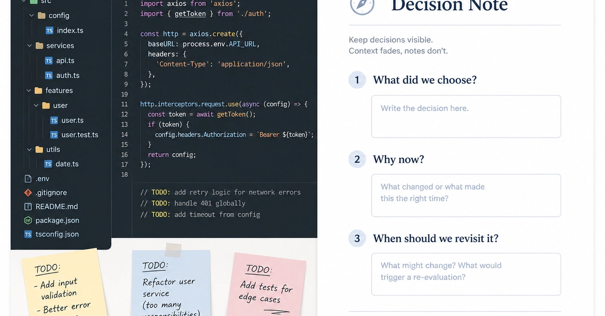 Good Documentation Explains the Decision, Not Just the Code