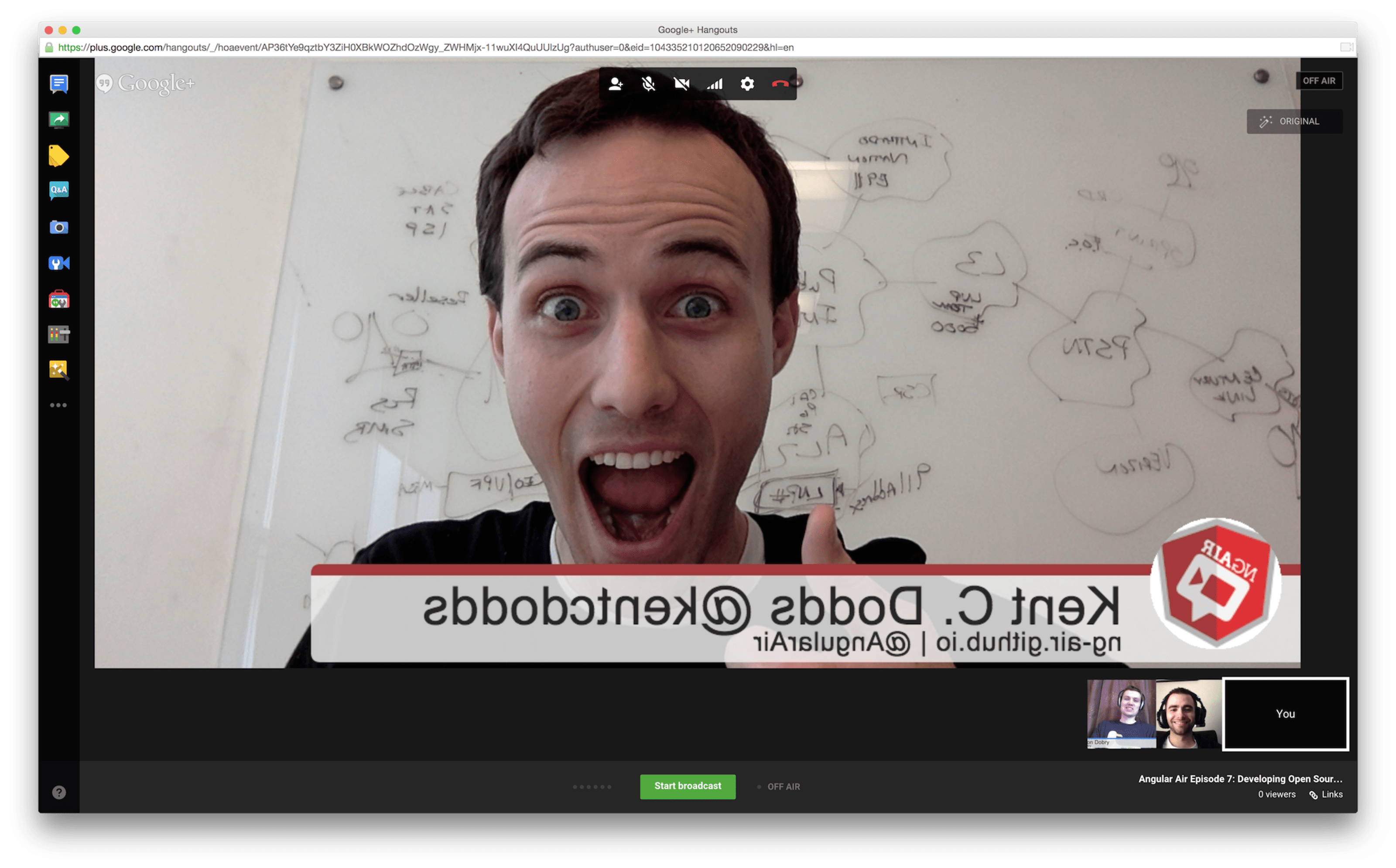 Angular Air Hangouts screenshot
