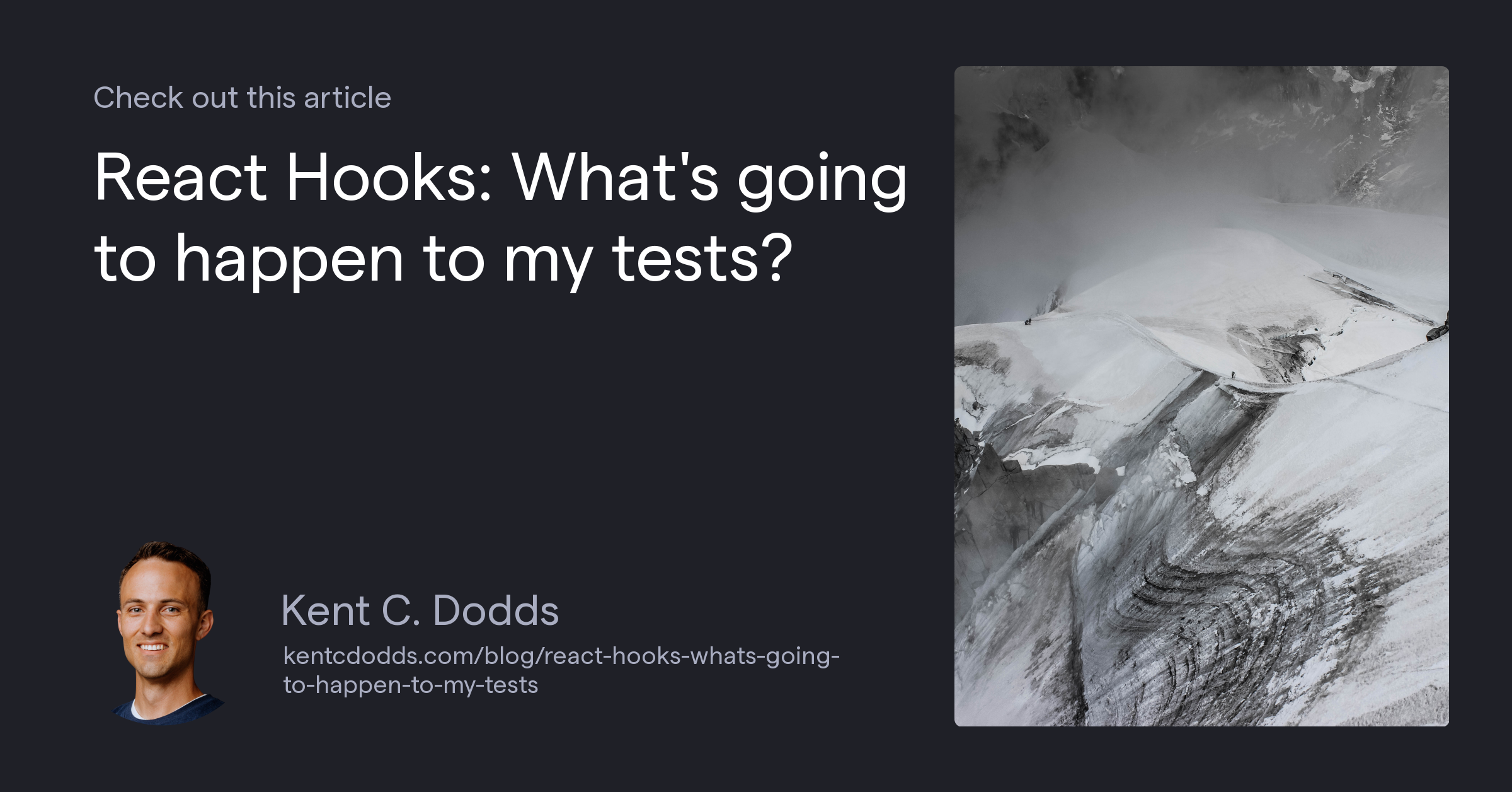 React Hooks: What's going to happen to my tests?