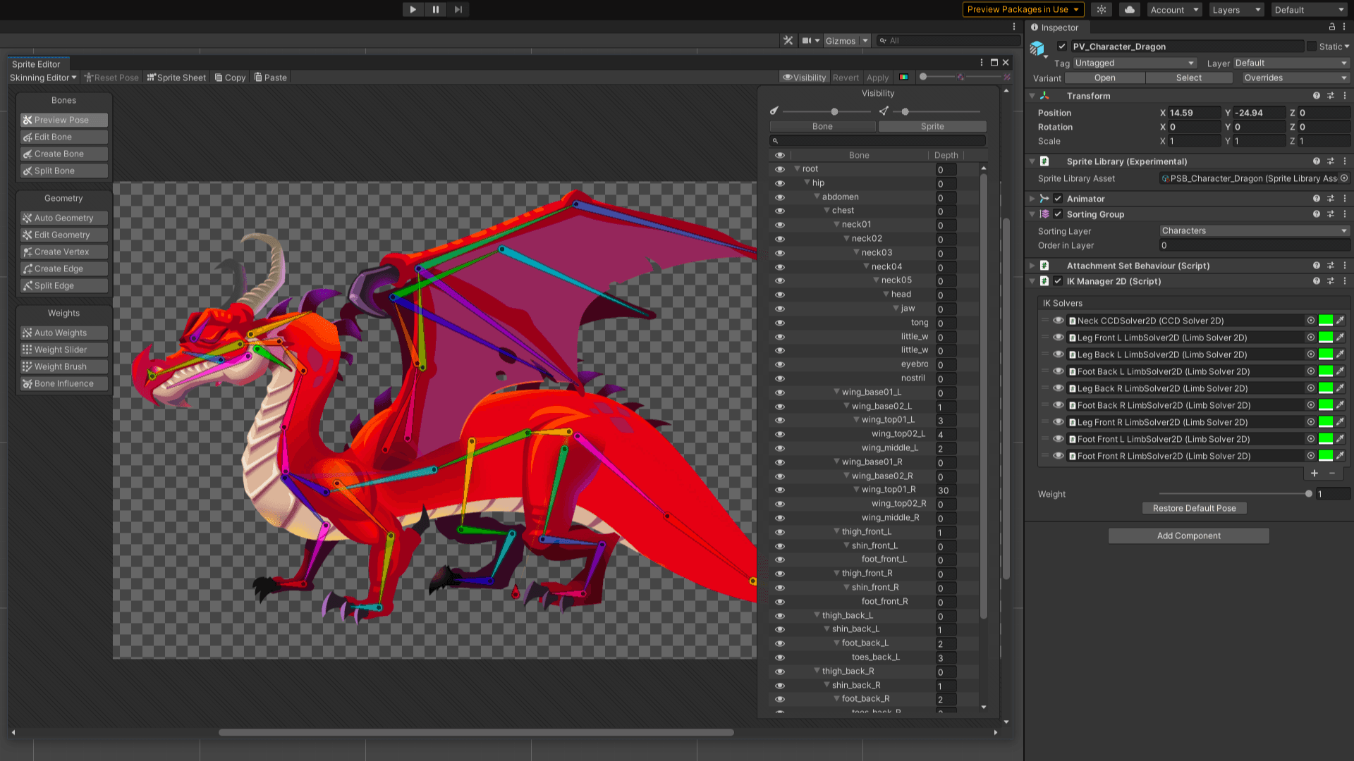 Image of dragon character model