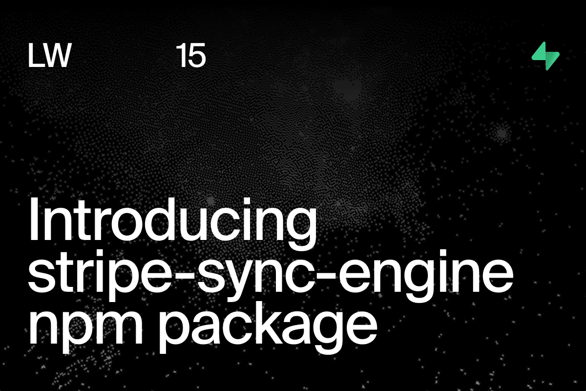 Stripe-To-Postgres Sync Engine as standalone Library