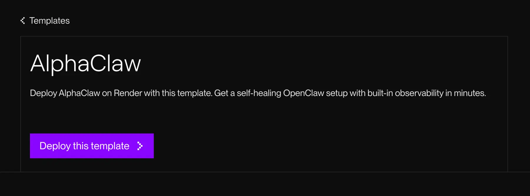 alphaclaw one click deploy