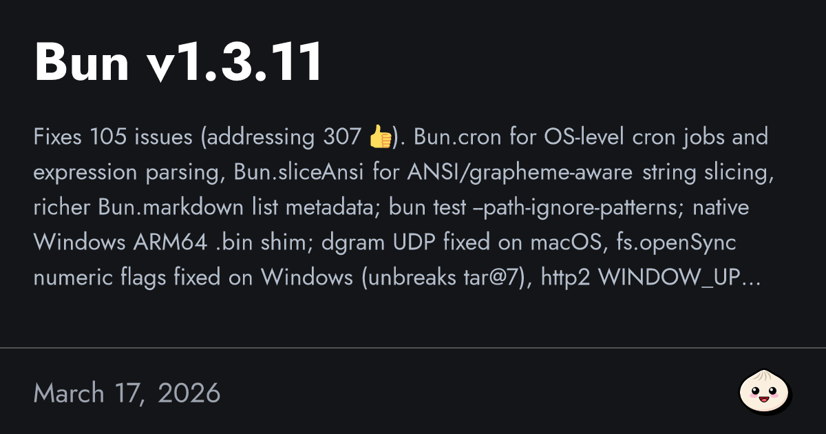 Bun v1.3.11