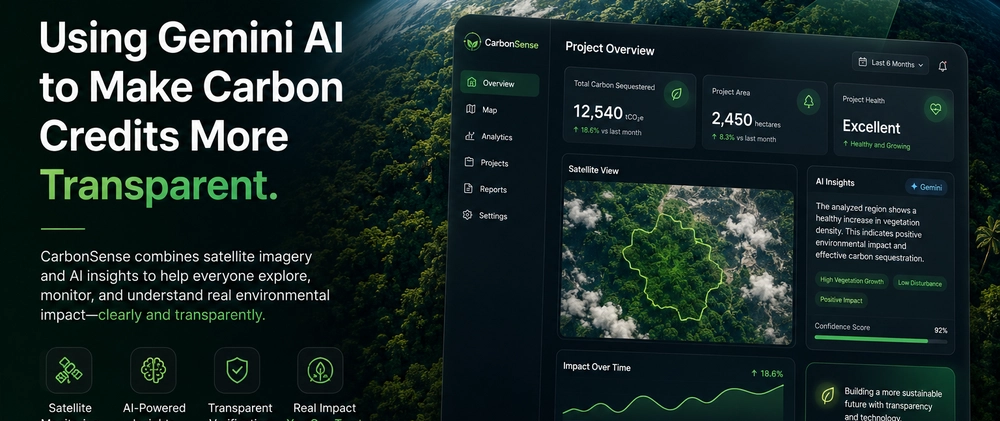 Cover image for Can AI Make Carbon Credits More Trustworthy? I Tried Building an Answer with Gemini 🌍