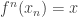 f^n(x_{n})=x