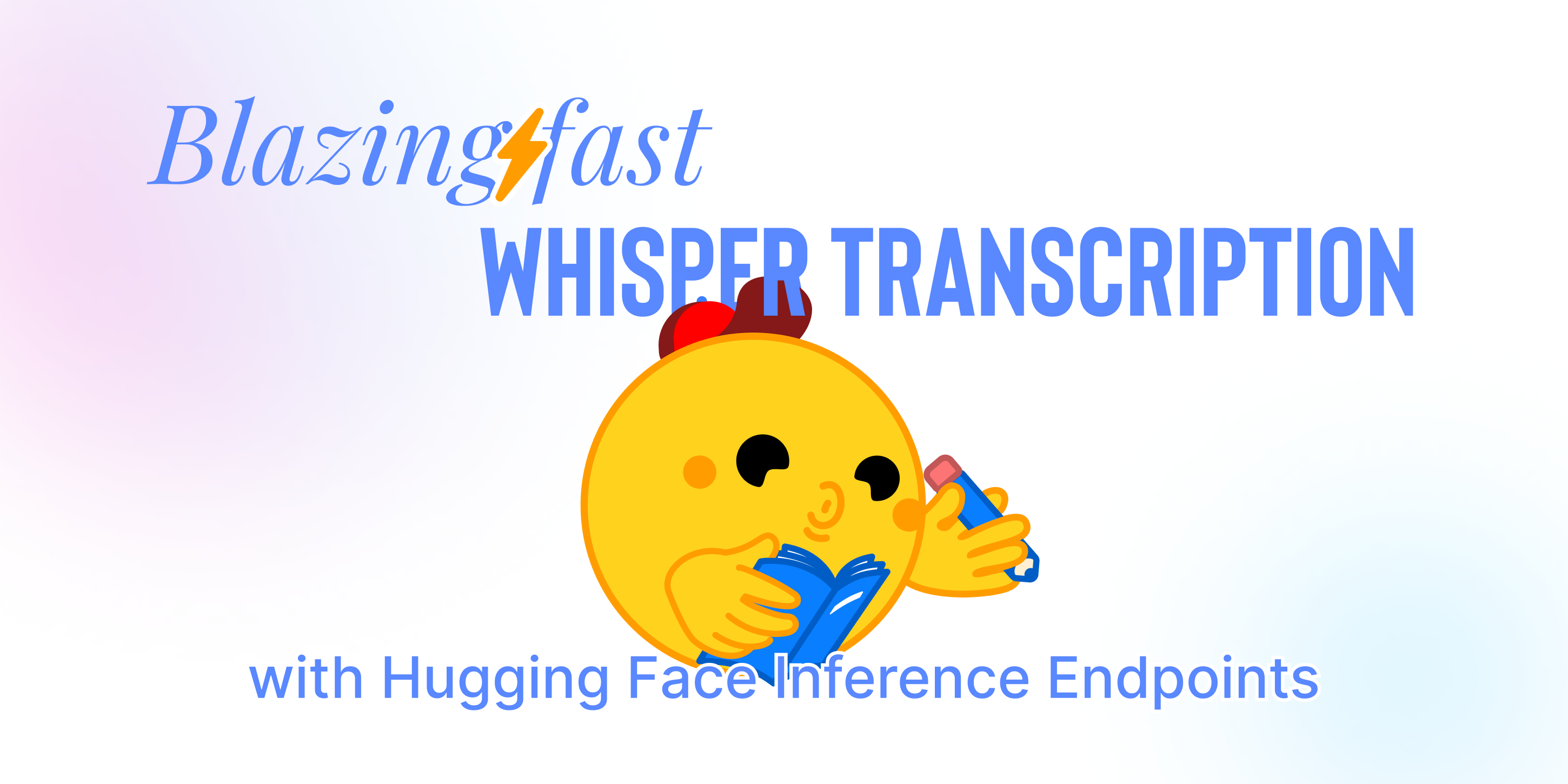 Blazingly fast whisper transcriptions with Inference Endpoints