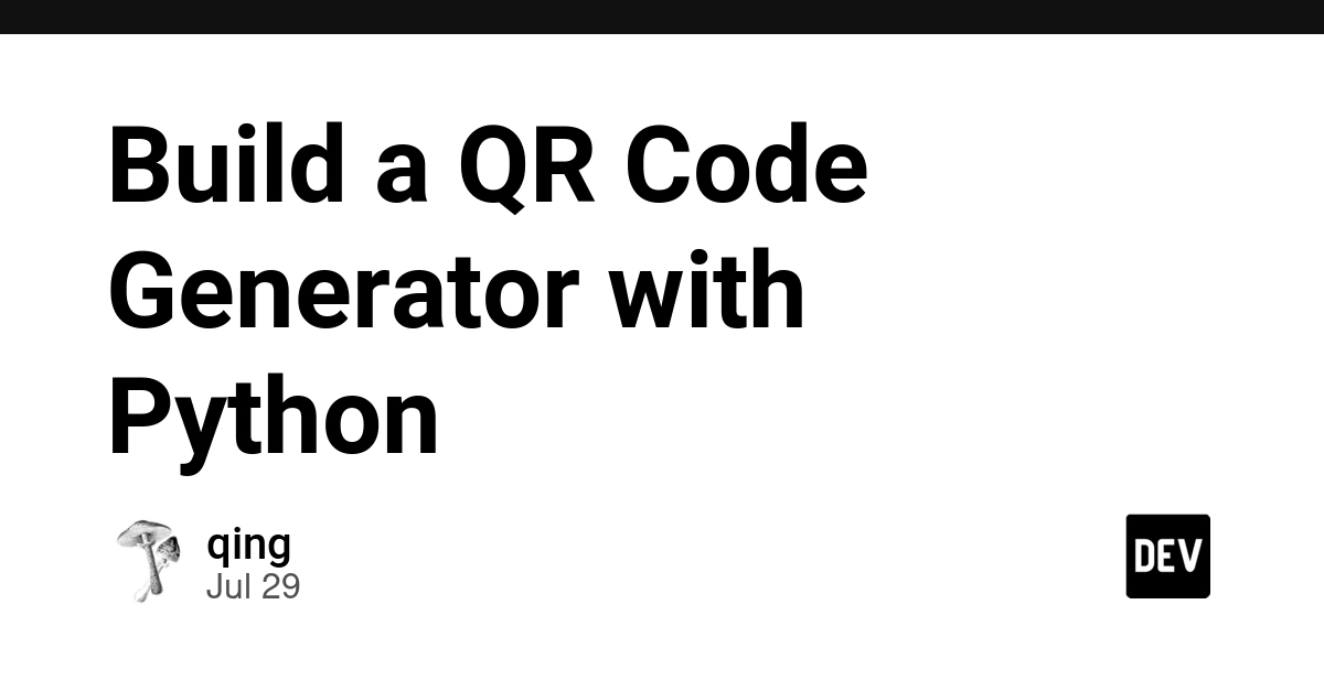 Build a QR Code Generator with Python