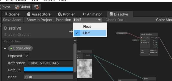 Setting Precision to Half in Shader Graph