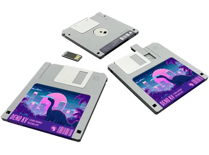 A Deno KV floppy disk
