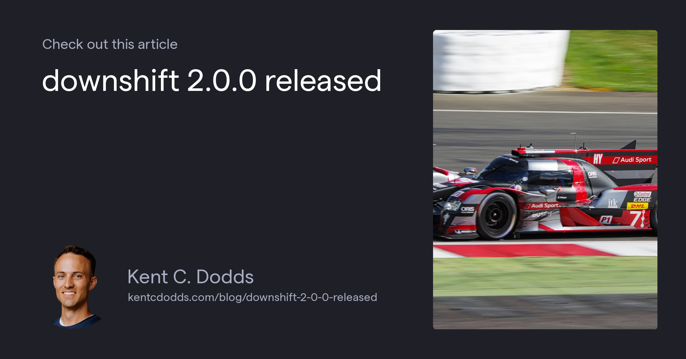 🏎 downshift 2.0.0 released 🎉