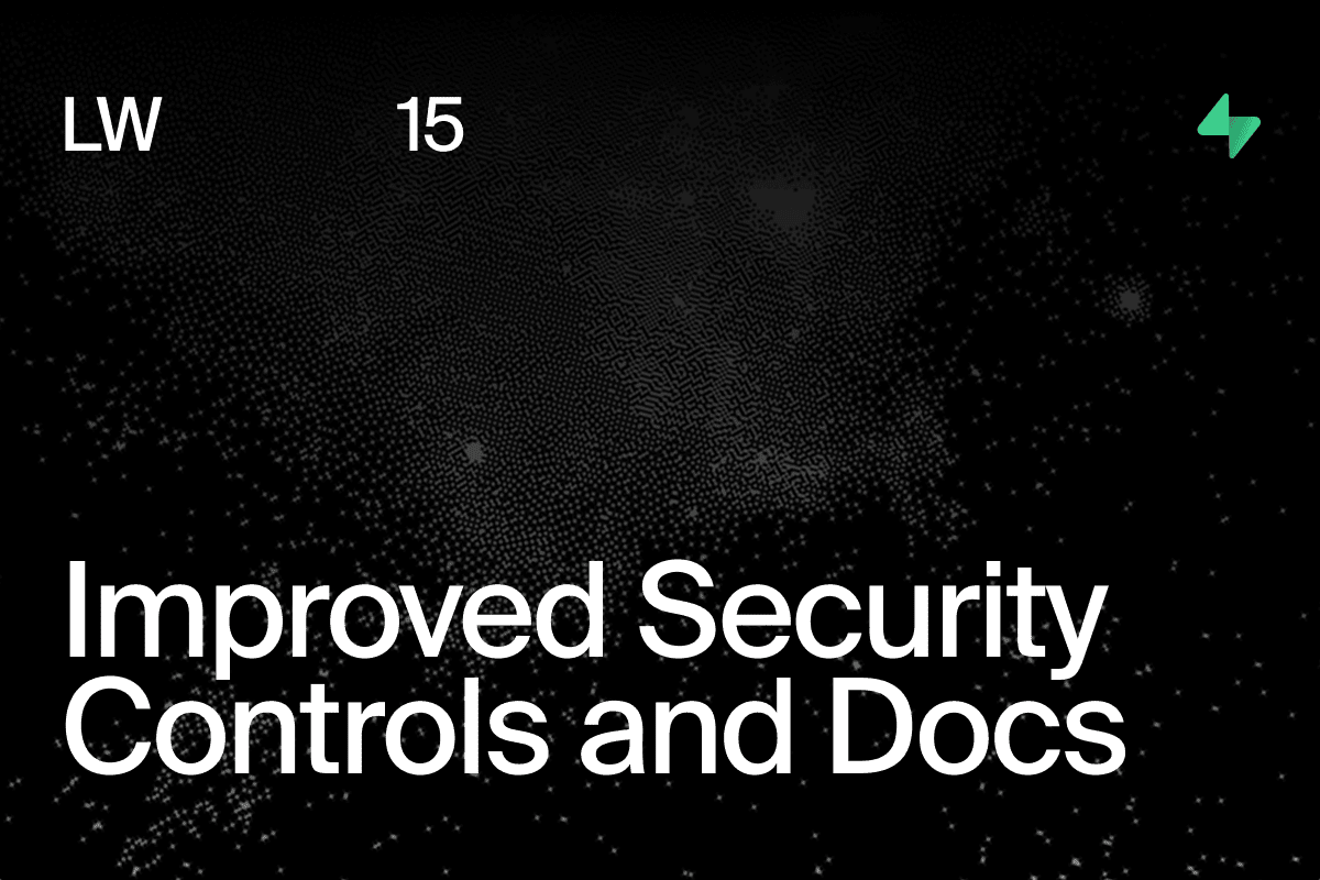 Improved Security Controls and A New Home for Security