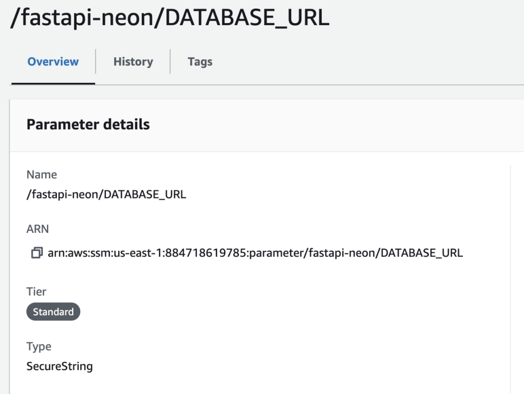 SSM Parameter Store - Copy parameter ARN