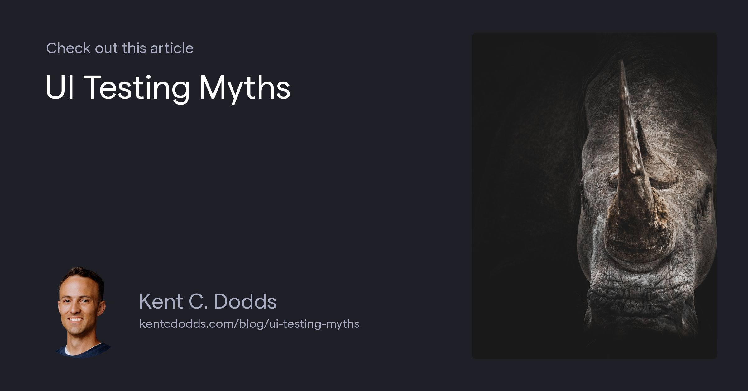 UI Testing Myths