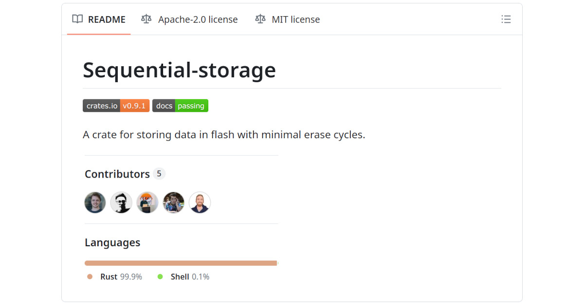 Sequential-storage － Efficiently Store Data in Flash