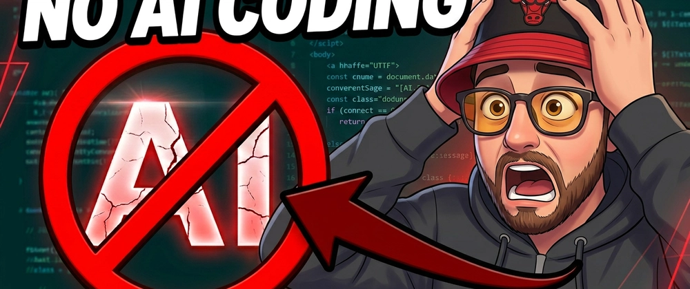 Cover image for I'm Starting a YouTube Series Where I Code With Zero AI. Here's Why That Feels Radical in 2026.