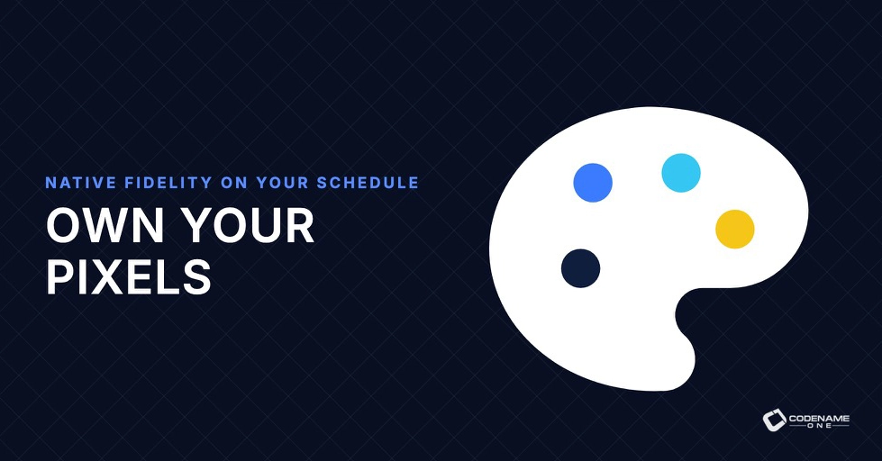 Own Your Pixels: Native Fidelity on Your Schedule