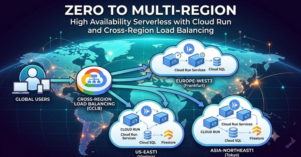Zero to Multi-Region: High Availability Serverless with Cloud Run and Cross-Region Failover & Failback