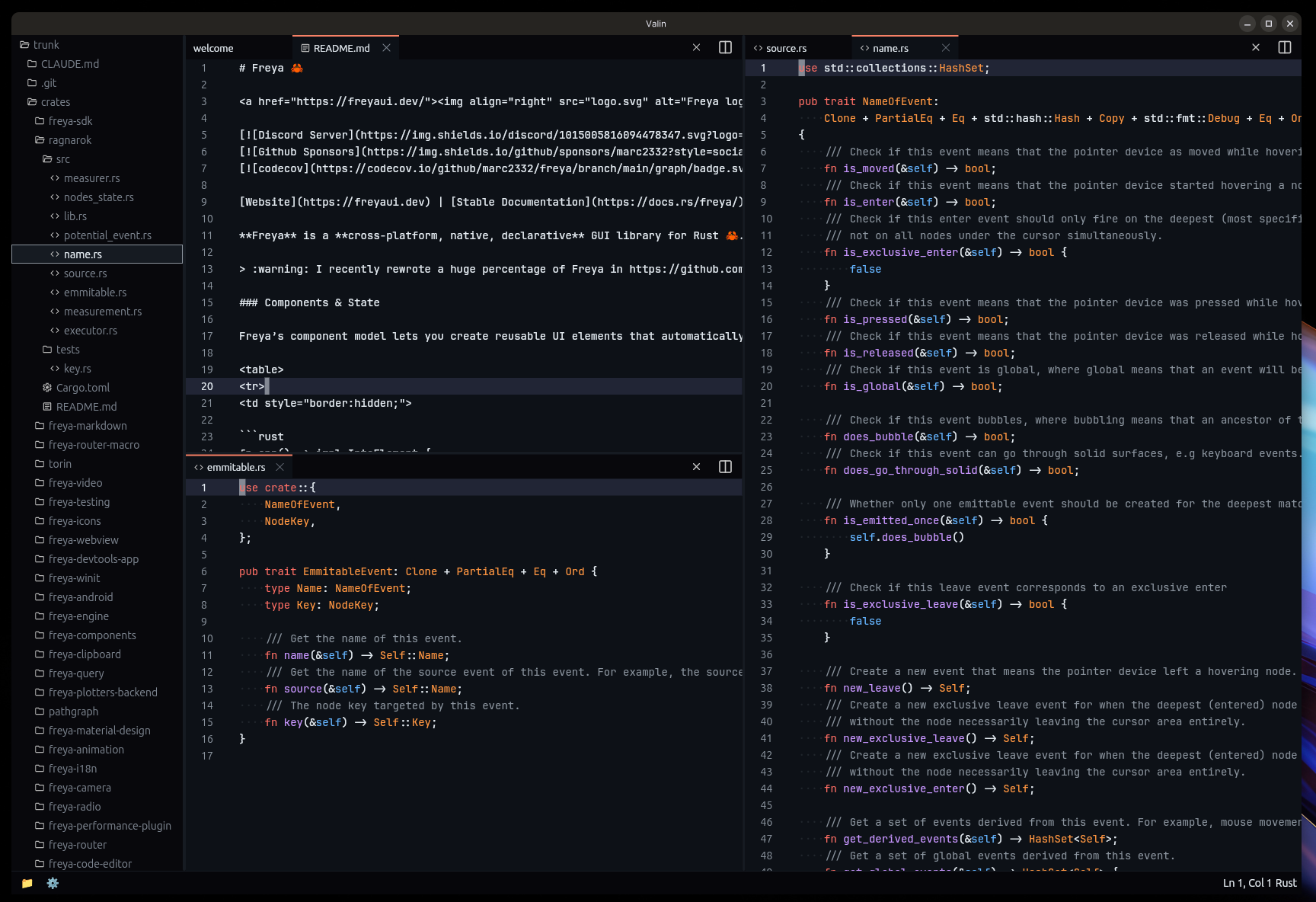 Freya 0.4 - Rust GUI library
