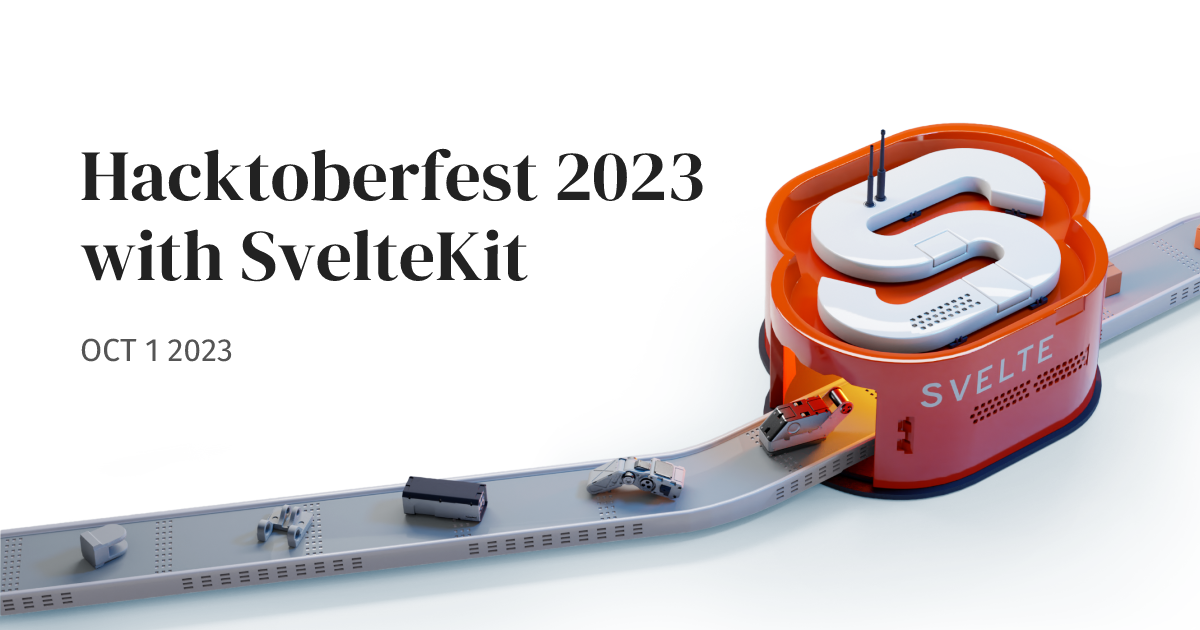 Hacktoberfest 2023 with SvelteKit