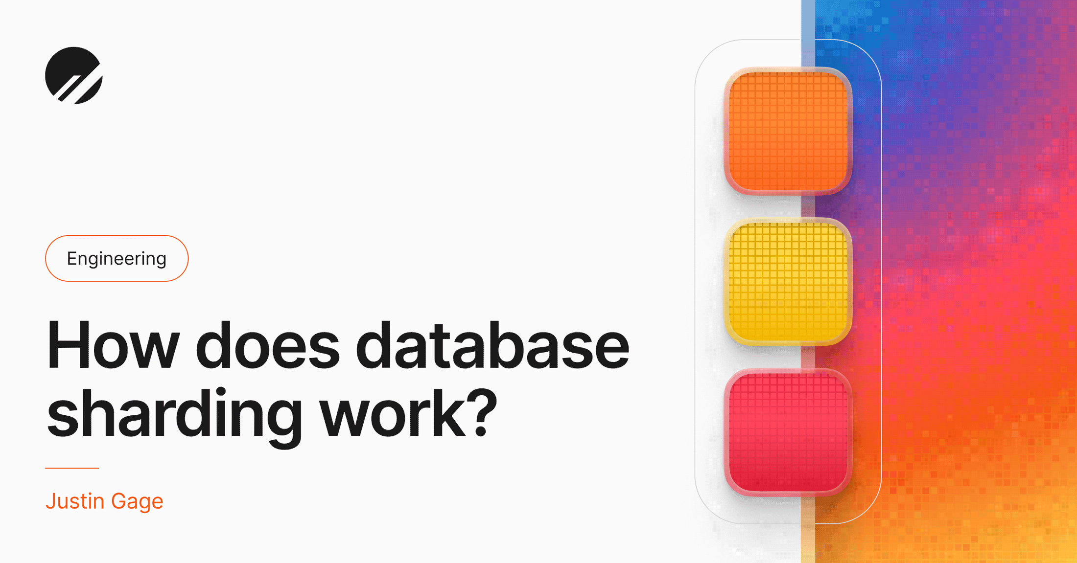 What is database sharding and how does it work?