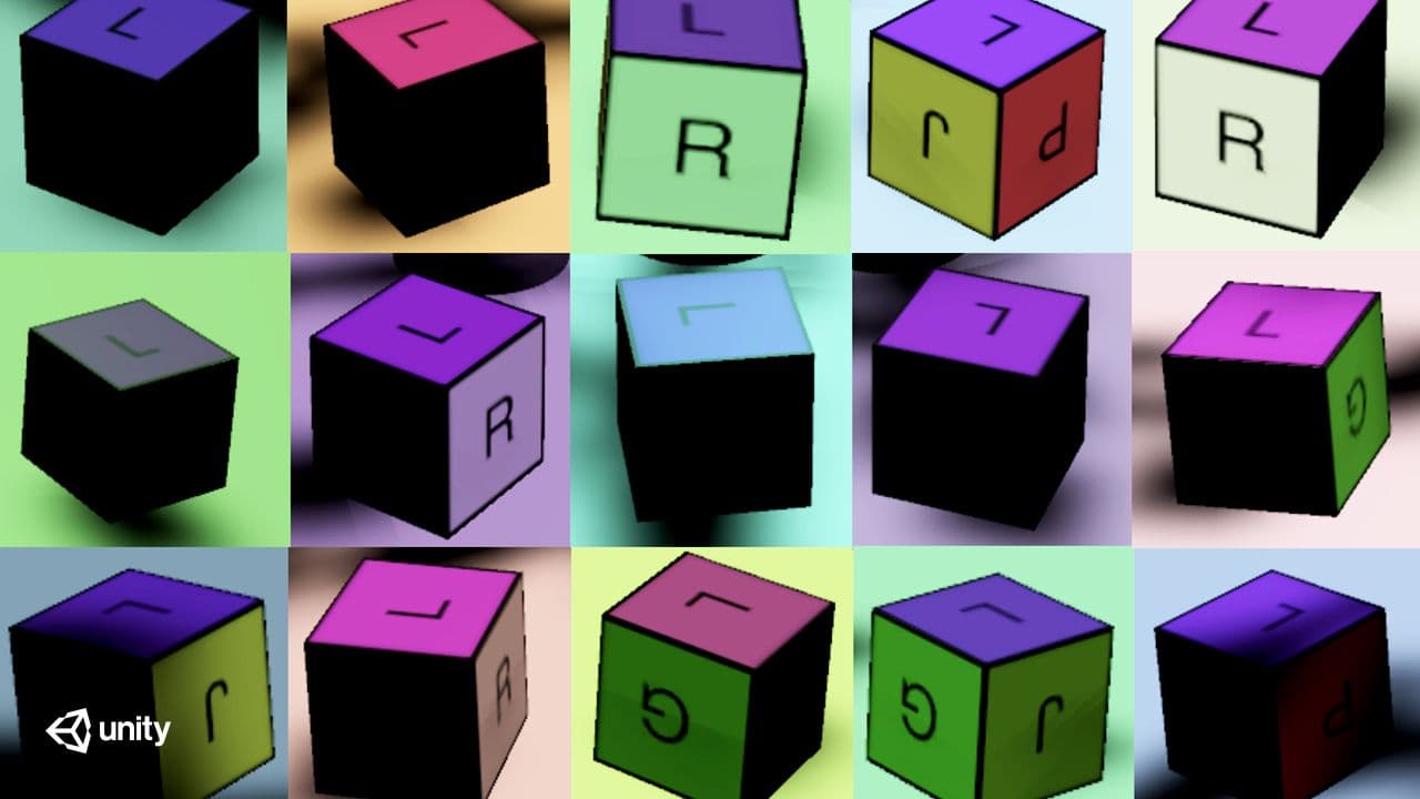 Cubes with letters