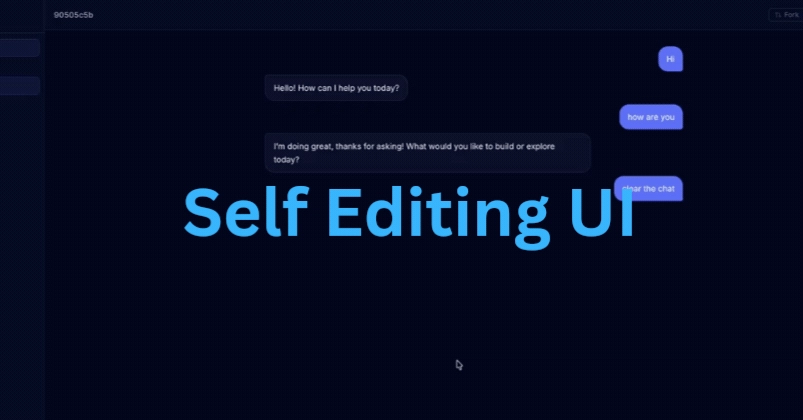 I Built a Chat App That Rewrites Its Own UI in Real Time