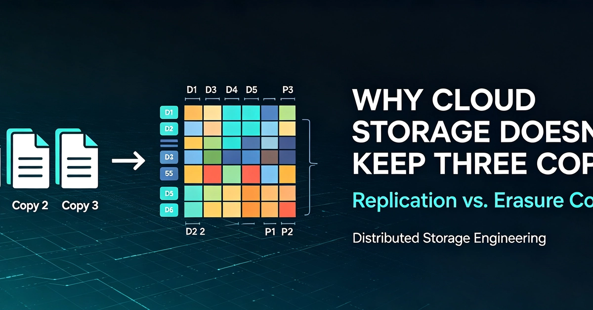Why Modern Object Storage Doesn't Just Keep Three Copies