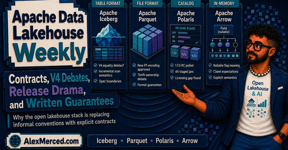 Apache Data Lakehouse Weekly: July 21 to July 29, 2026