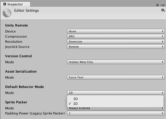 Editor settings image