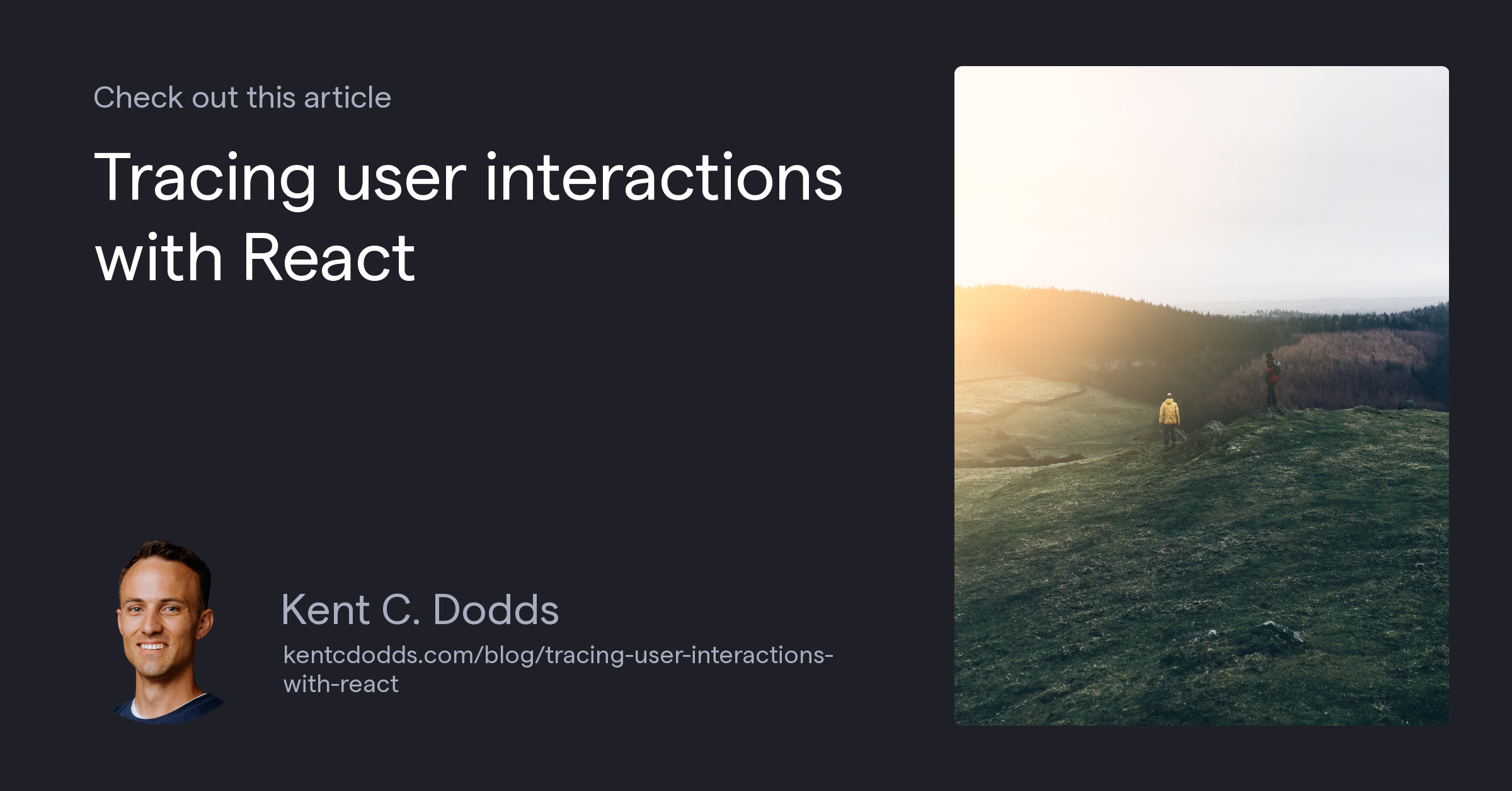 Tracing user interactions with React