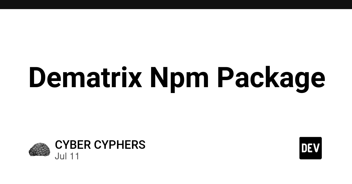 Dematrix Npm Package