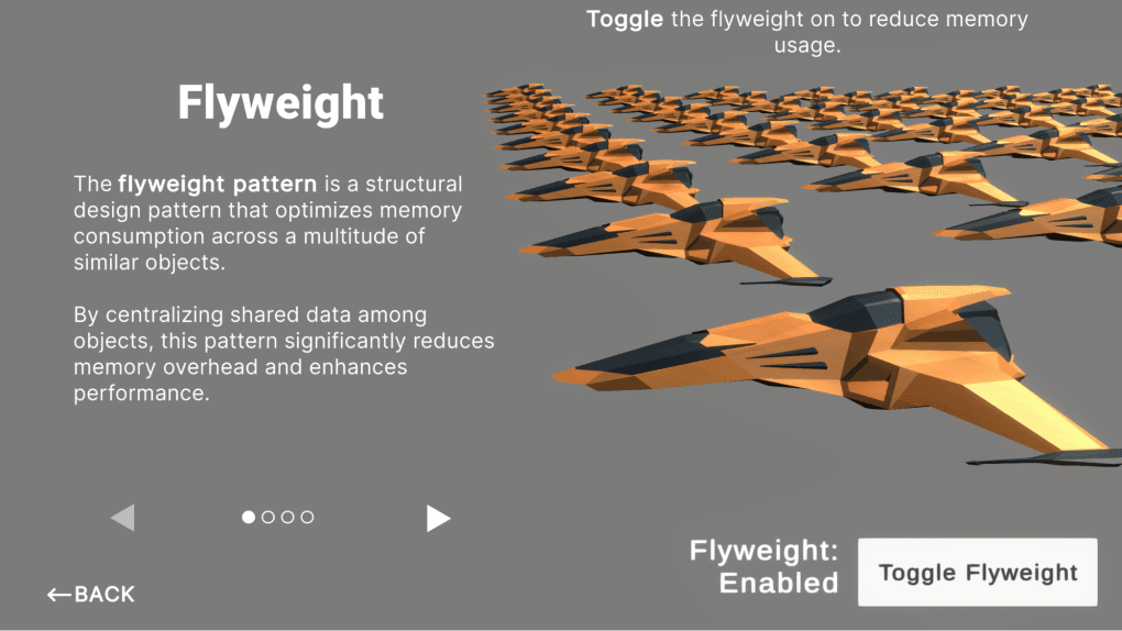 Share data across similar objects using the flyweight pattern