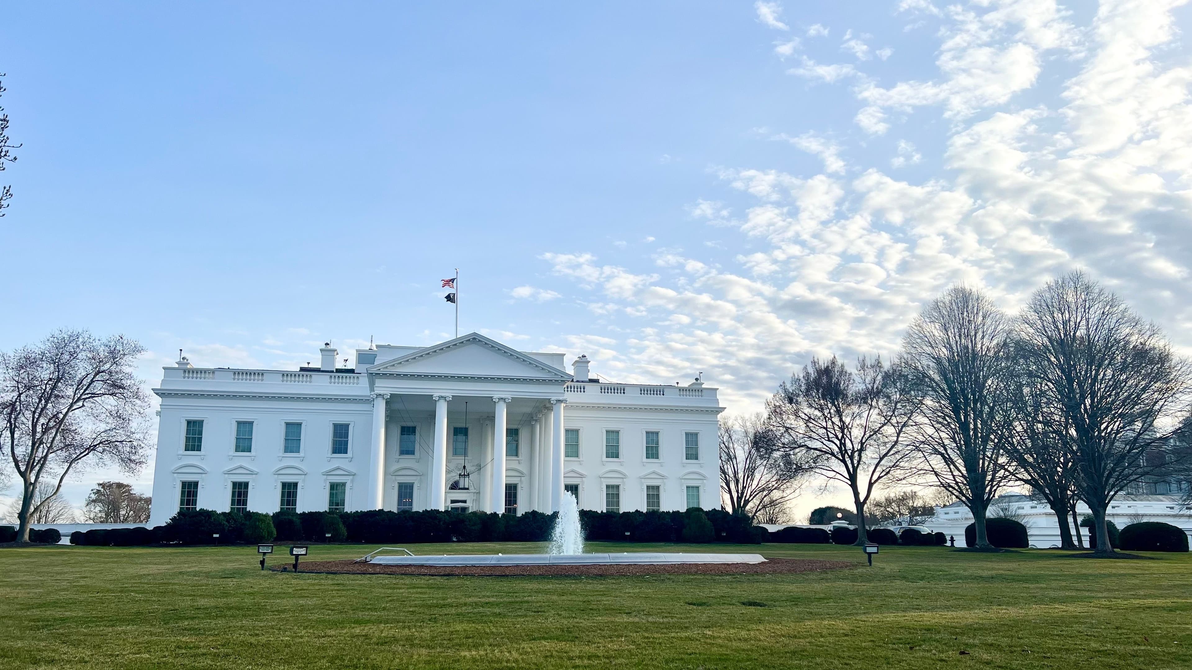White House during the day (Jesse Hamilton/CoinDesk)