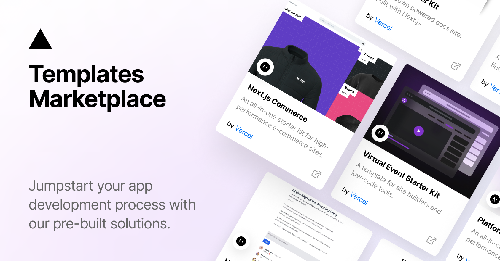 Introducing the Vercel Templates Marketplace