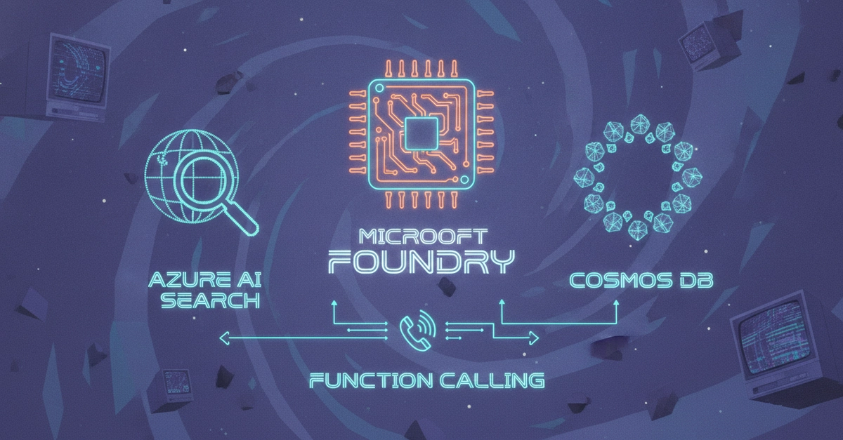 Grounded Search Agents: Microsoft Foundry + Azure AI Search + Cosmos DB + Function Calling