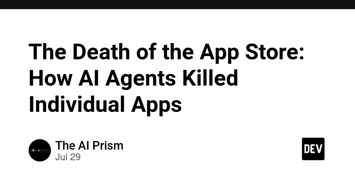 The Death of the App Store: How AI Agents Killed Individual Apps